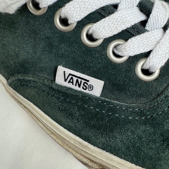 Vans Authentic Pig Suede Shoe Lace Up Sneakers Darkest Spruce Green M 7 W 8.5 - Picture 8 of 10